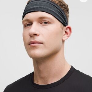 lululemon athletica Metal Vent Tech Wide Headband - Grey, unisex